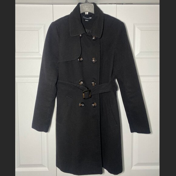 Black Trench Coat - Picture 1 of 6
